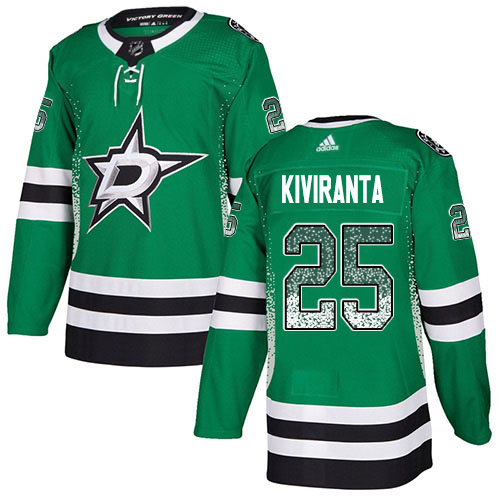 Adidas Men Dallas Stars #25 Joel Kiviranta Green Home Authentic Drift Fashion Stitched NHL Jersey->dallas stars->NHL Jersey